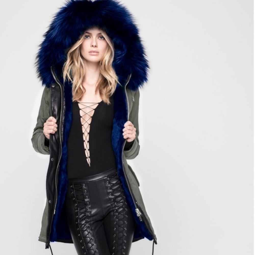 Authentic Nicole Benisti Fur lined Down Coat